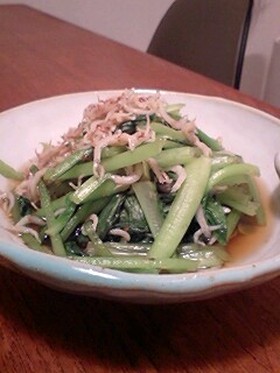 小松菜のレンジ煮浸し