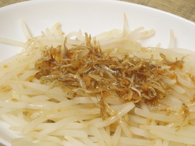 レンジで作るもやしのおひたし