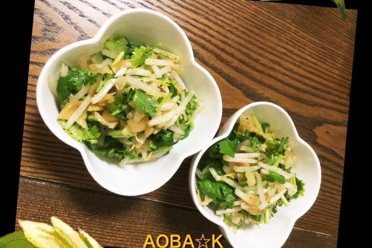 調味料要らずのパクチーサラダ レシピ 作り方 By Aoba K クックパッド 簡単おいしいみんなのレシピが355万品