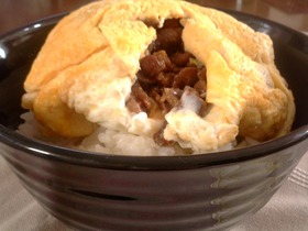 ♥♡カフェ風?甘辛煮DEオム豚丼♥♡