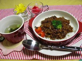簡単なすのキーマカレー風
