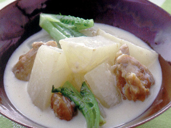 大根と鶏肉のミルク煮