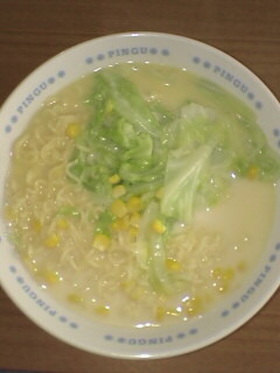キャベツのピリカラーメン