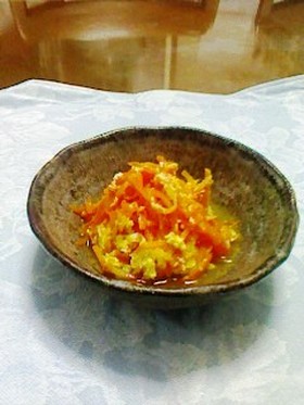早くて簡単♪にんじんの卵とじ