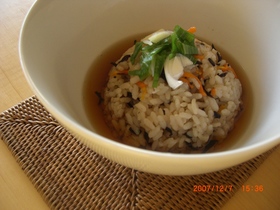 ひじきの炊き込みご飯★でダシ漬け??
