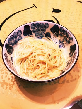 レンジで超簡単カルボナーラ