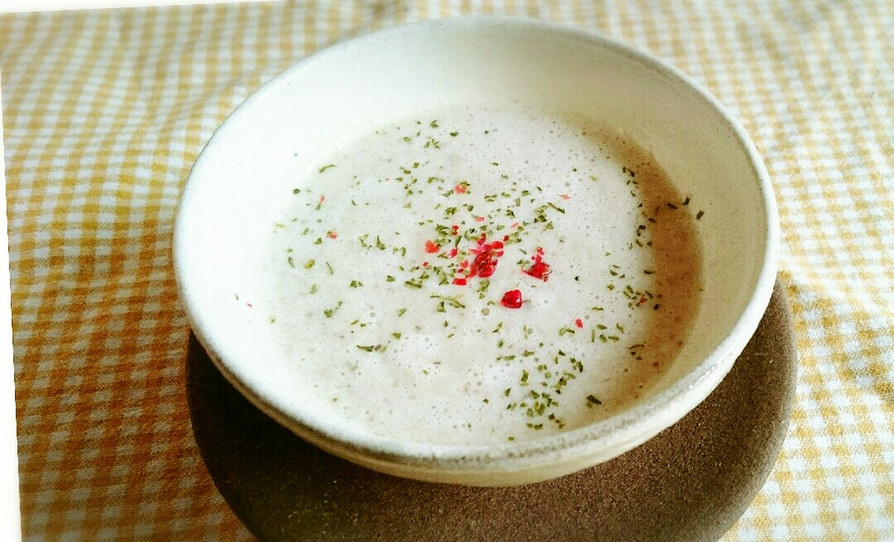 えのき茸と椎茸のポタージュスープの画像