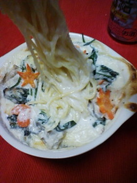 牡蠣の焼きパスタ☆冬のあったかメニュー