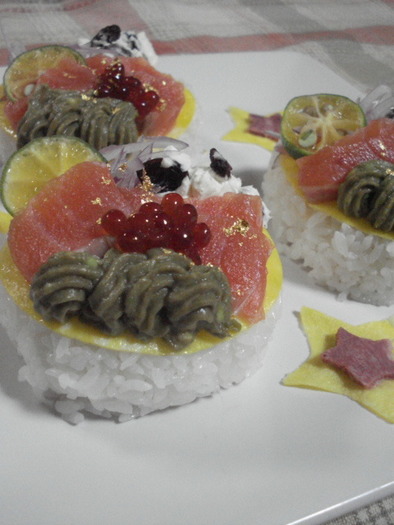 おもてなしのデコ寿司の写真