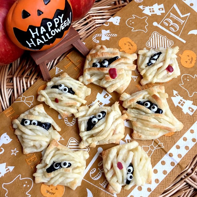 ハロウィン ミイラのひとくちアップルパイ レシピ 作り方 By Akaru クックパッド 簡単おいしいみんなのレシピが354万品 ハロウィン ミイラのひとくちアップルパイ レシピ 作り方 By Akaru クックパッド 簡単おいしいみんなのレシピが354万品
