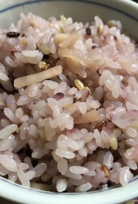 生姜ご飯、飾り米入り〜