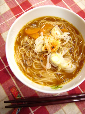 和カフェ風♪あったかカレーそうめん
