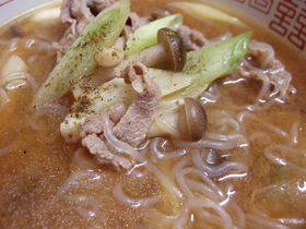 ダイエットじゃ!味噌ラーメン風しらたき♪