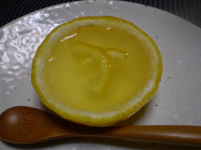柚子ゼリーの写真