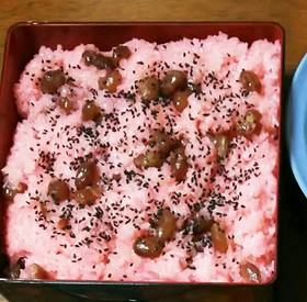北海道の味!甘納豆のお赤飯!