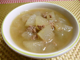 ★簡単！美味しい冬瓜と挽肉のスープ♪