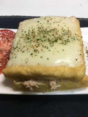 ダイエットには厚揚げでツナの挟み焼き