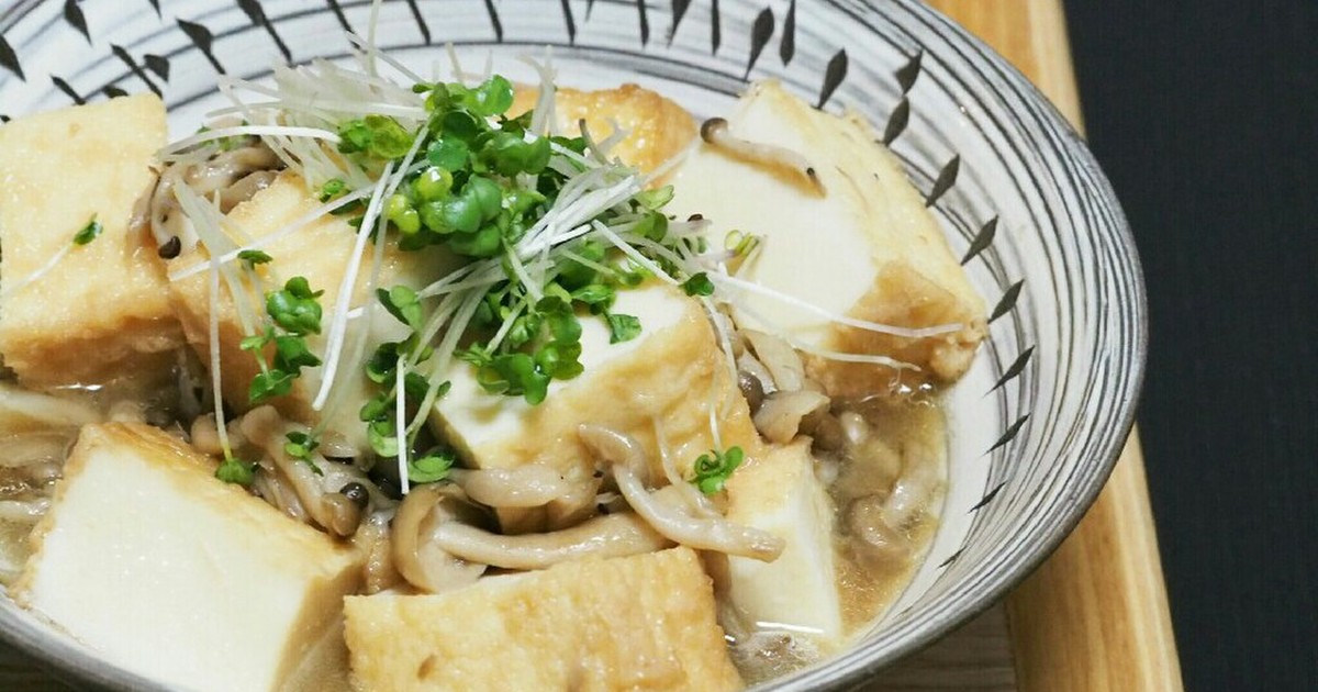 しめじと絹揚げ豆腐の即席煮 by YAYA★PAN 【クックパッド】 簡単おいしいみんなのレシピが320万品