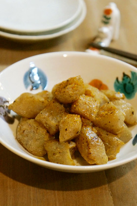 こんにゃくのマヨポン酢炒め