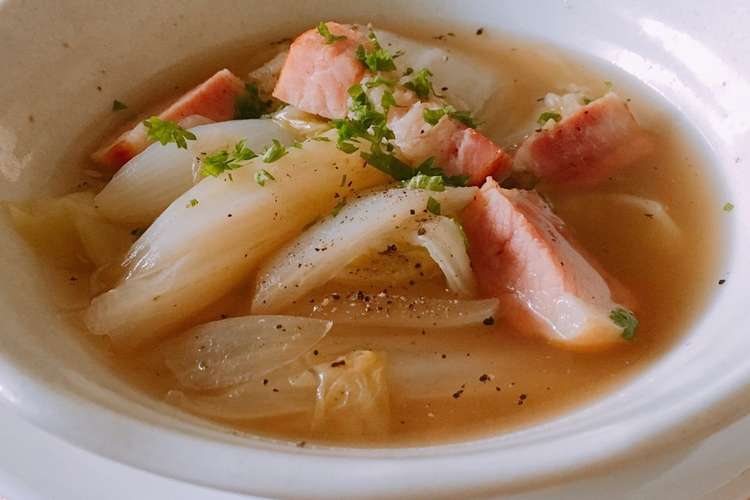 大量消費 白菜とベーコンのスープ煮込み レシピ 作り方 By Kaoママ クックパッド 簡単おいしいみんなのレシピが364万品