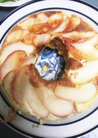 簡単ふんわり林檎アップサイドダウンケーキ
