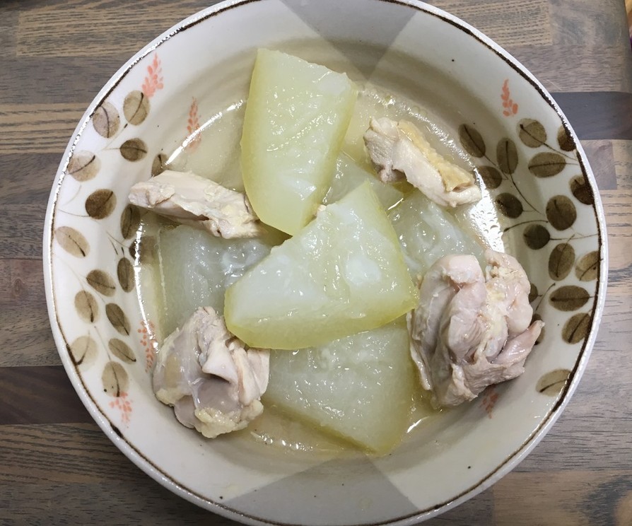 冬瓜と鶏肉のたいたん（煮浸し）の画像