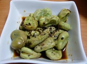 皮ごとペロリ!冷凍空豆のおつまみ