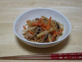 (@’▽’@)しらたきの煮物