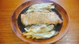 ナスと鮭の照り焼き風ホイル焼き
