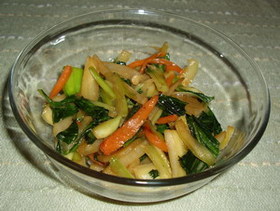 青梗菜の炒め物