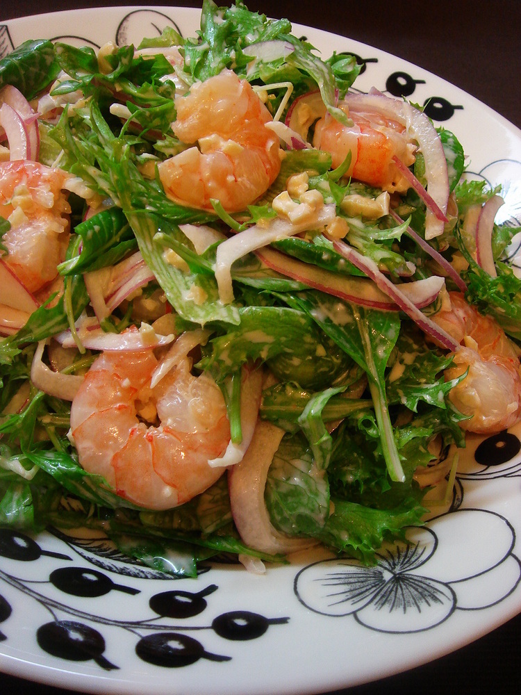 スパイシーシュリンプサラダのレシピ