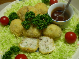 残りご飯で ライスコロッケ