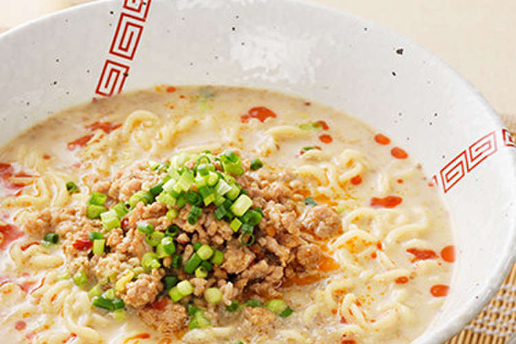 おうちにあるもので担々麺 レシピ 作り方 By サッポロ一番 クックパッド 簡単おいしいみんなのレシピが352万品