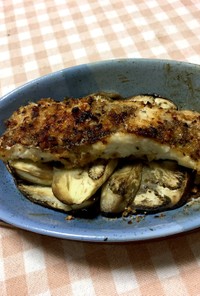 白身魚とナスのオーブン焼き