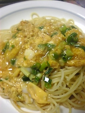 簡単♪鶏の子パスタ~(*∩_∩*)♪!!