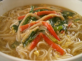 簡単あったかにゅうめん