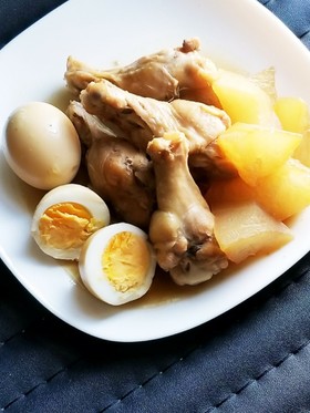 冬瓜と鳥手羽とたまごの煮物