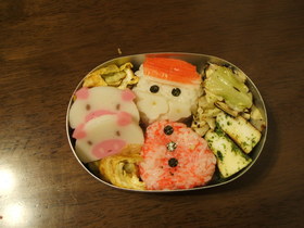 幼稚園のキャラ弁(サンタクロース)