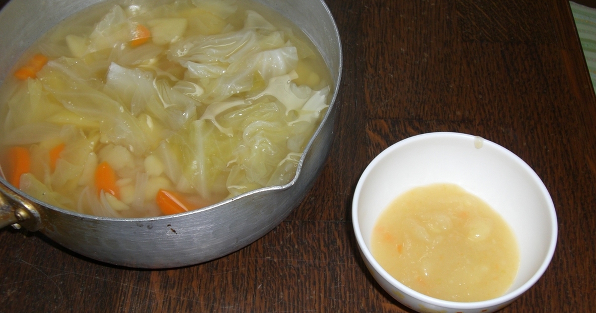 離乳食 初期から使える簡単野菜スープ レシピ 作り方 By ３匹のｃｏｂｕｔａ クックパッド 簡単おいしいみんなのレシピが360万品