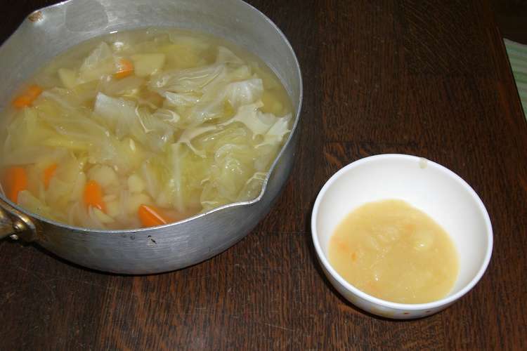 離乳食 初期から使える簡単野菜スープ レシピ 作り方 By ３匹のｃｏｂｕｔａ クックパッド