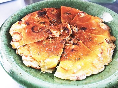 竹輪とチーズのパリパリ焼きの写真