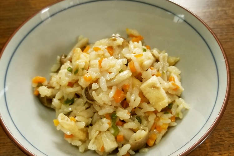 余った白ご飯で 胃に優しい炊き込みご飯 レシピ 作り方 By にゅっち クックパッド