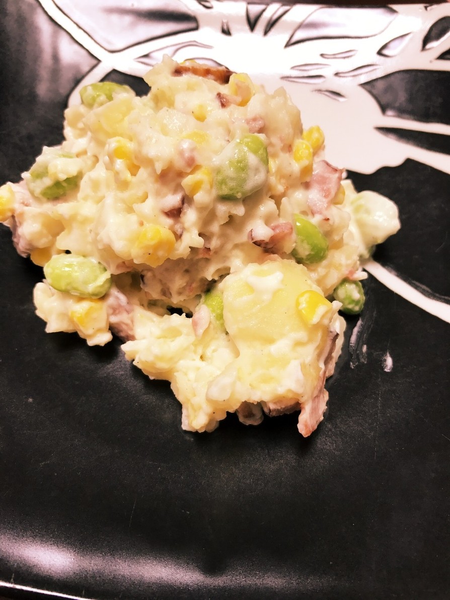 枝豆、コーン、ベーコンのポテトサラダ♡の画像