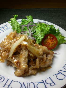 豚肉と長ネギの梅ソテー