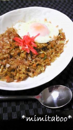 うまい!野菜たっぷり♡焼きそば飯♡
