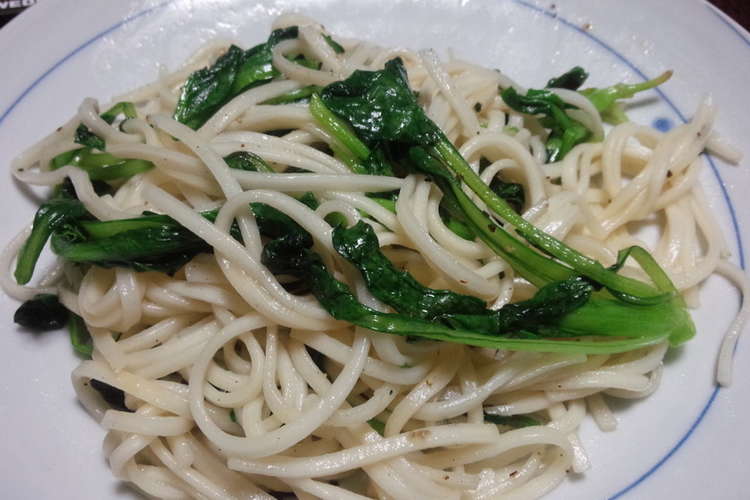 間引き菜の塩焼うどん レシピ 作り方 By ぴたらキッチン クックパッド 簡単おいしいみんなのレシピが373万品