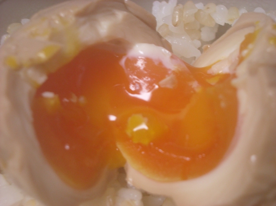 半熟卵の作り方の画像