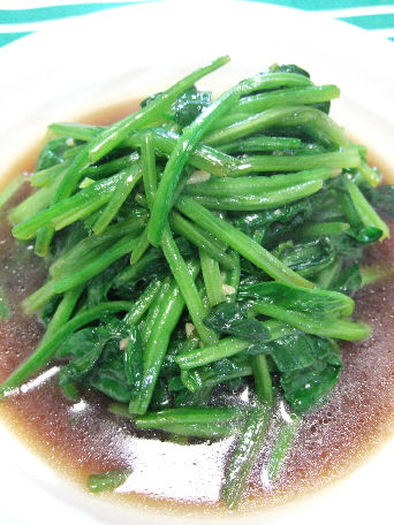 青菜の中華風お浸しの写真
