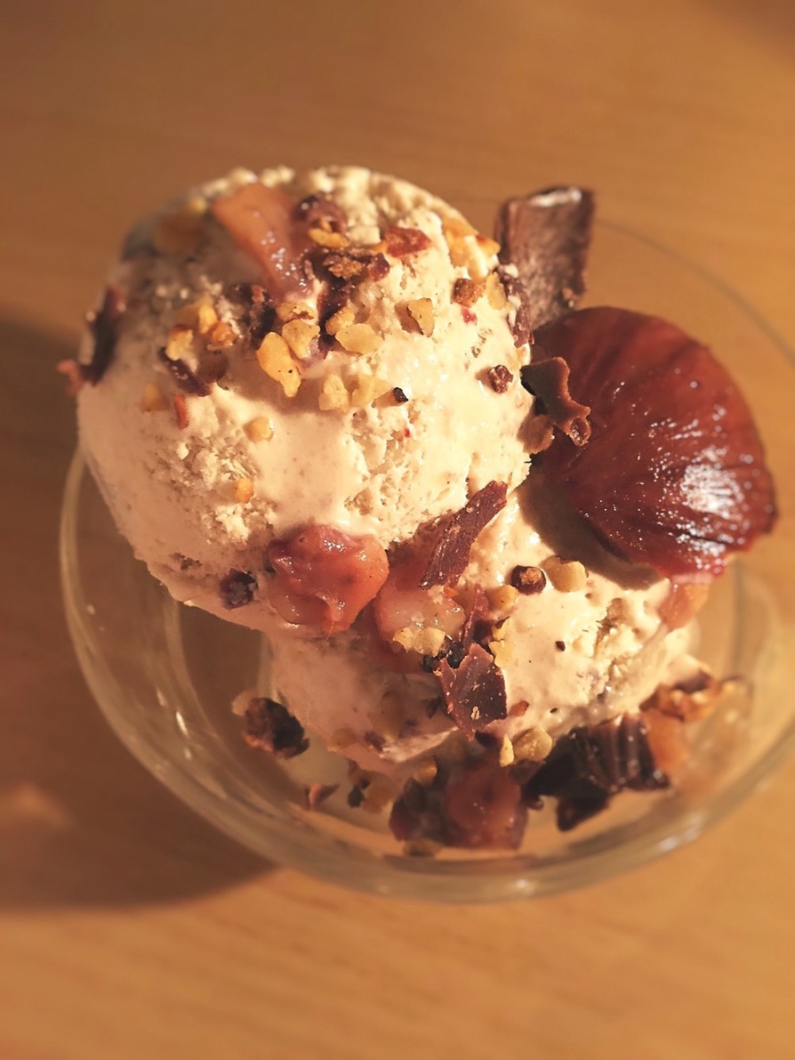 簡単マロンアイスクリーム◆糖質オフの画像