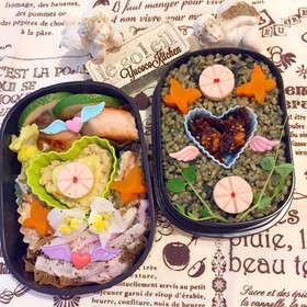 ハート天使 よもぎ玄米ご飯 めかじき塩麹